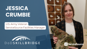Jessica Crumbie, U.S. Army Veteran and ServiceSource Facilities Manager